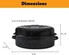 19-inch roaster dimensions