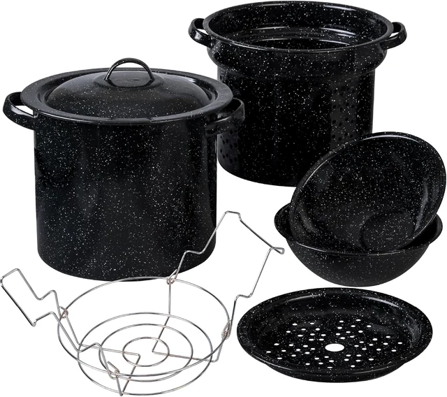Eight-quart multipurpose pot and included inserts