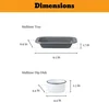 Multiuse tray and dip dish dimensions