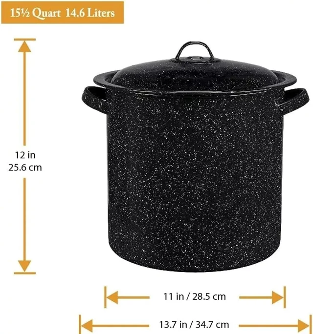15.5-quart stockpot dimensions