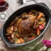 Roast chicken and vegetables in the pan